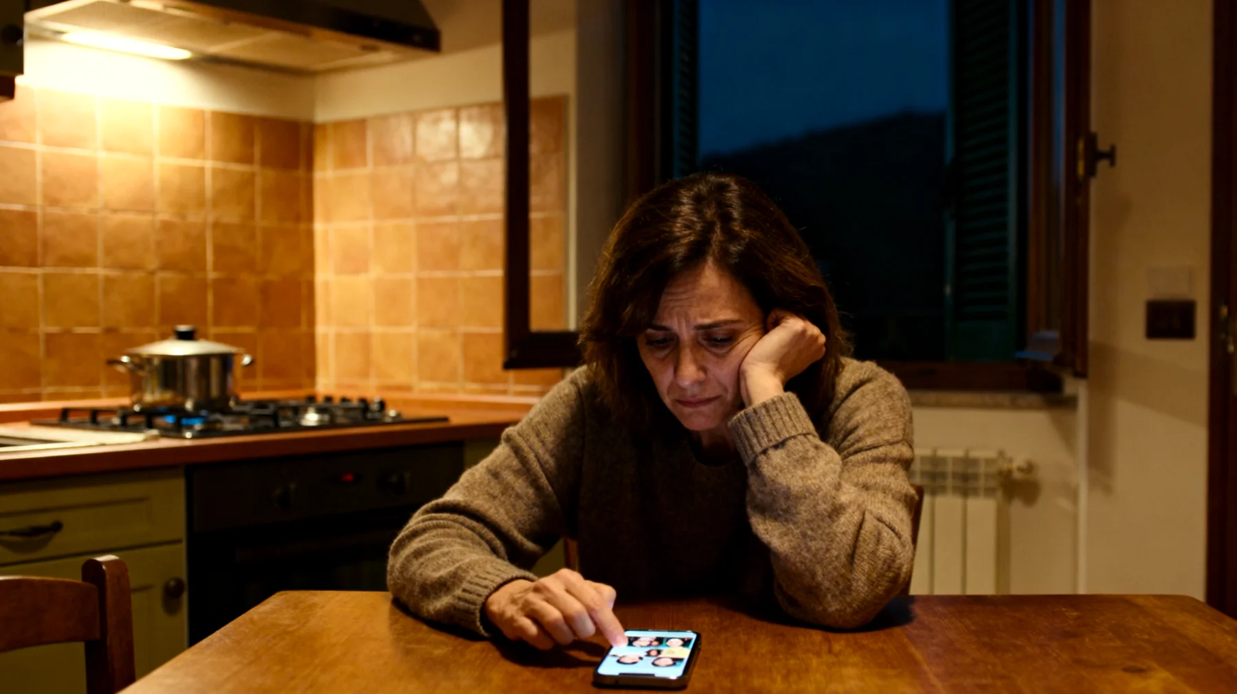 Una mamma si sente in colpa perché, tra lavoro e impegni quotidiani, non riesce a dedicare abbastanza tempo di qualità ai suoi figli ormai giovani adulti, perdendo occasioni di dialogo e connessione emotiva con loro prima che diventino completamente indipendenti"